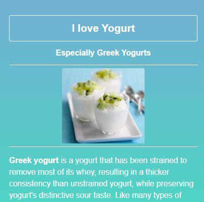 Screen yogurt app